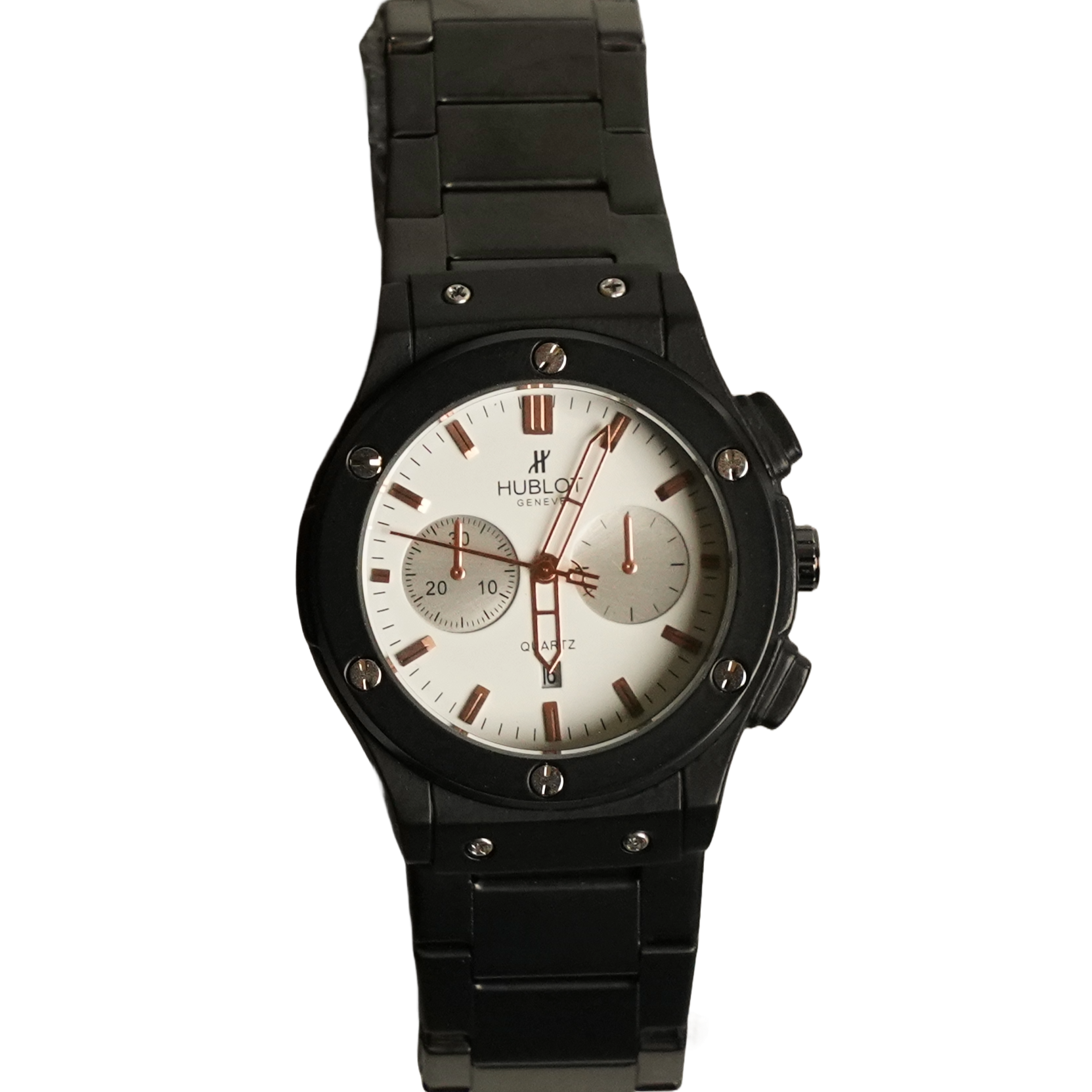 Hublot Signature – Contrast Chronograph white diall bt times king