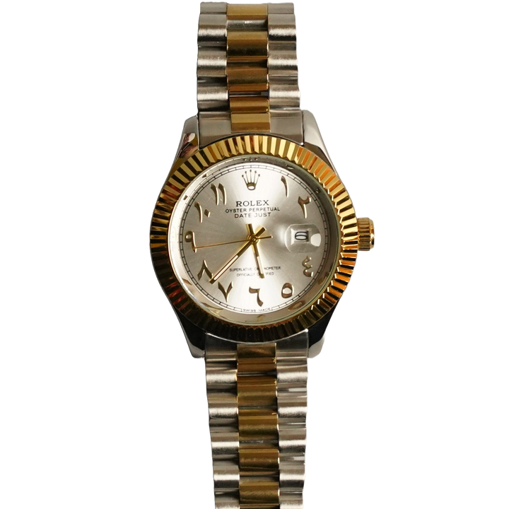 Rolex Datejust – Arabic Dial Stainless Steel teo tone by times king