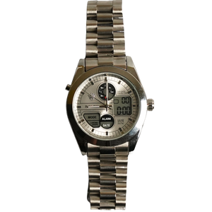 Rolex Datejust – Digital & Analog Dual Display silver by times king
