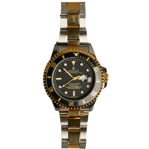  Rolex Submariner black  dial two tone by times king
